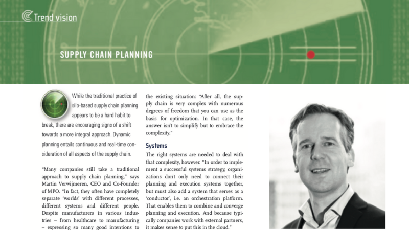 Trend Vision Article - Supply Chain Planning 2021